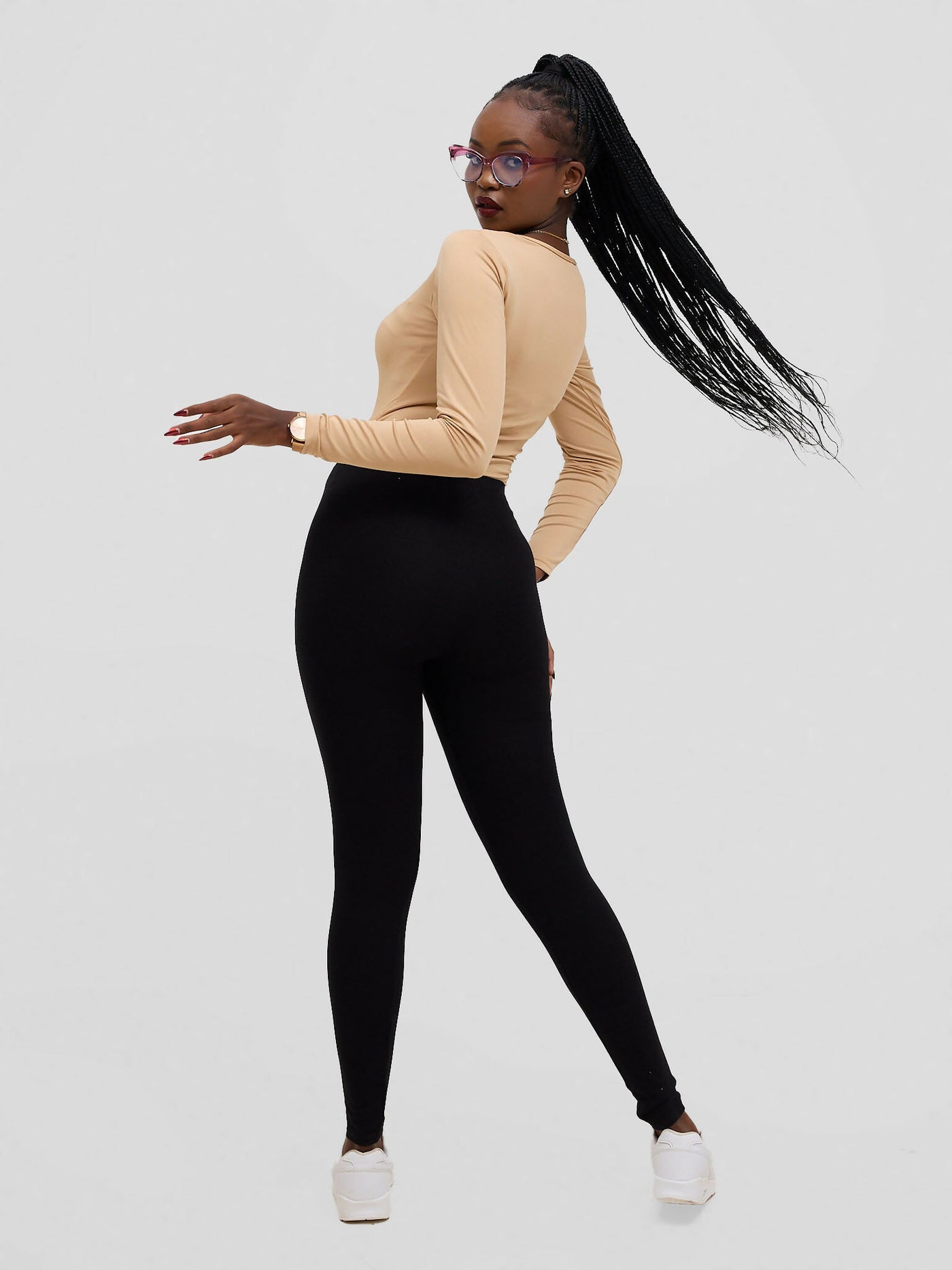 The Fashion Frenzy Bodysuit - Khaki - Shopzetu