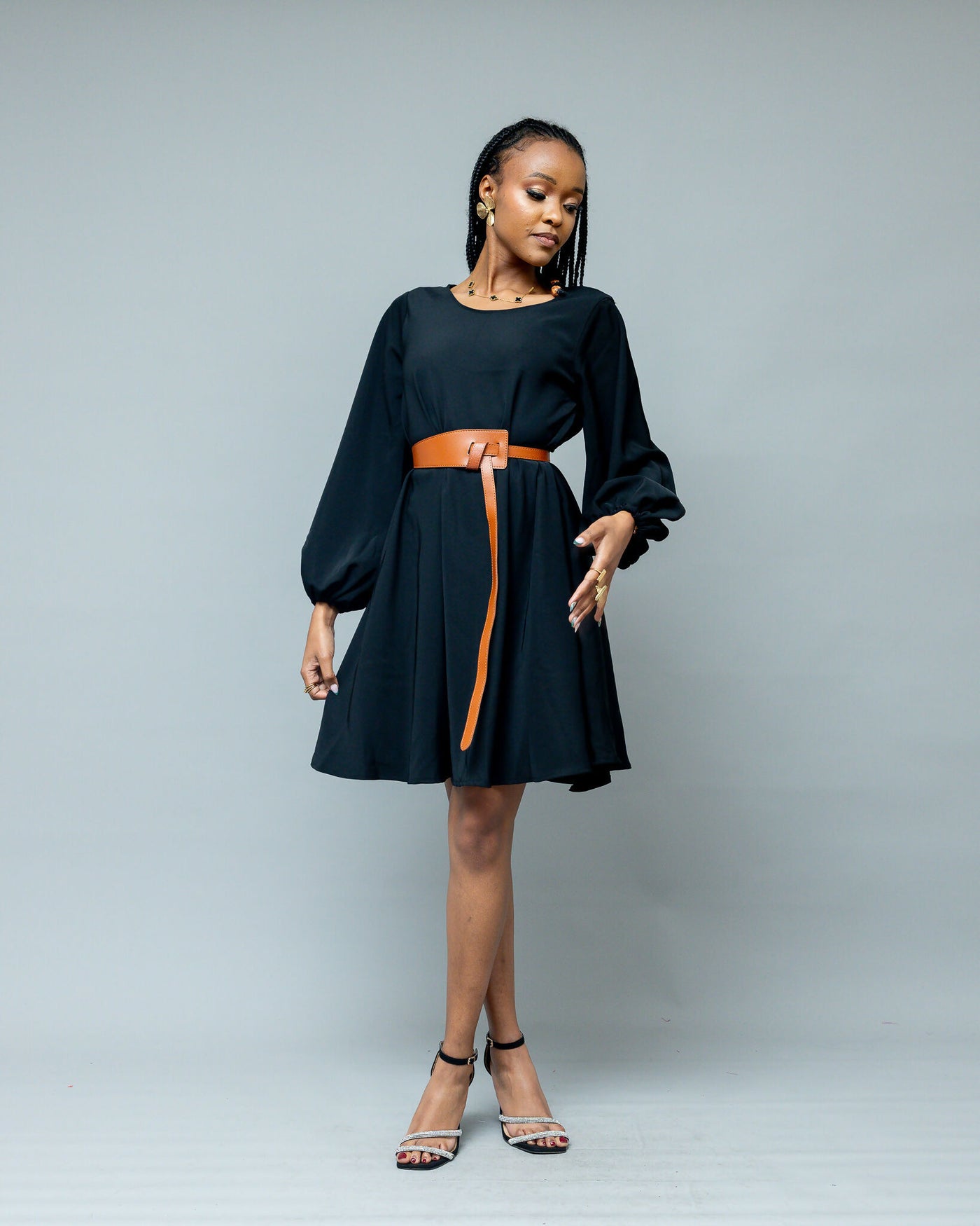 Afriwia Aura Shift Dress - Black