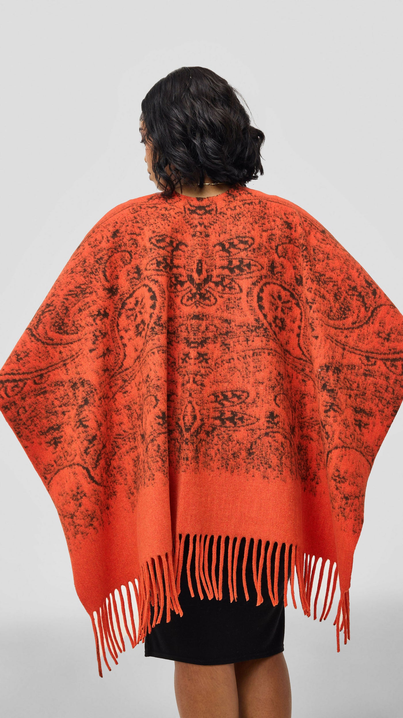 Afrodame Heavy Poncho - Orange