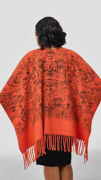 Afrodame Heavy Poncho - Orange
