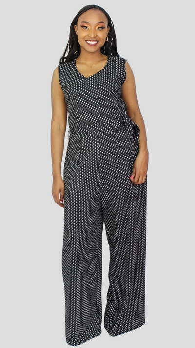 The Fashion Frenzy Nia Jumpsuit - Black