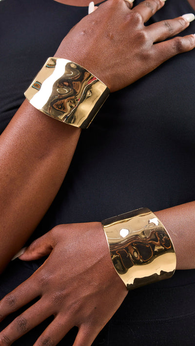 Afrodame Chunky Bangle - Gold