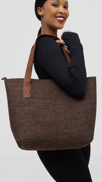 Fine Things Sack Bag - Brown