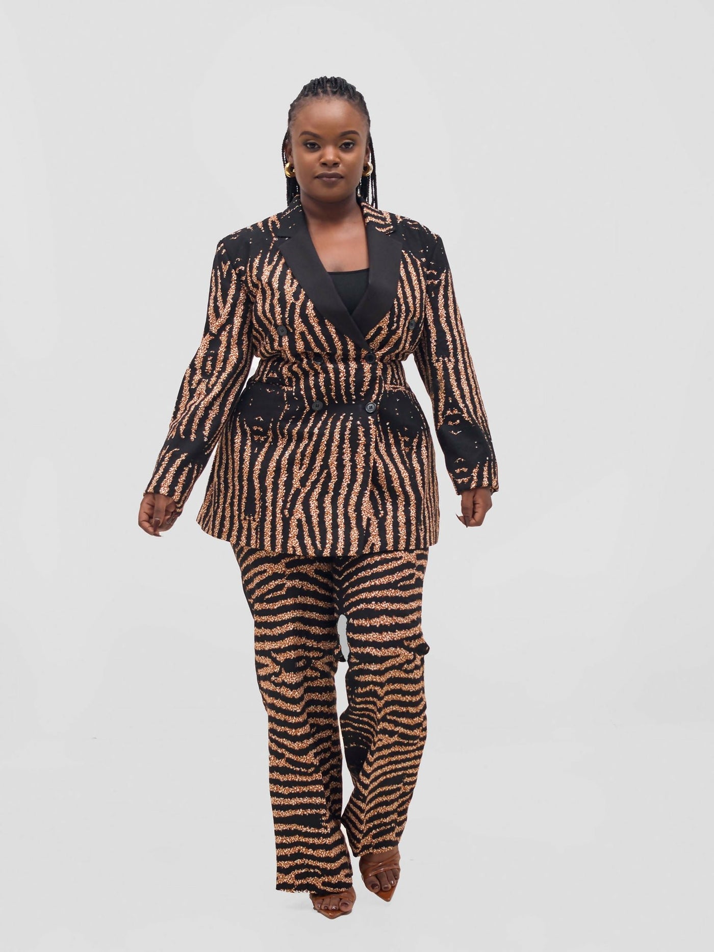 SBV Ankara Suit - Brown / Black - Shopzetu
