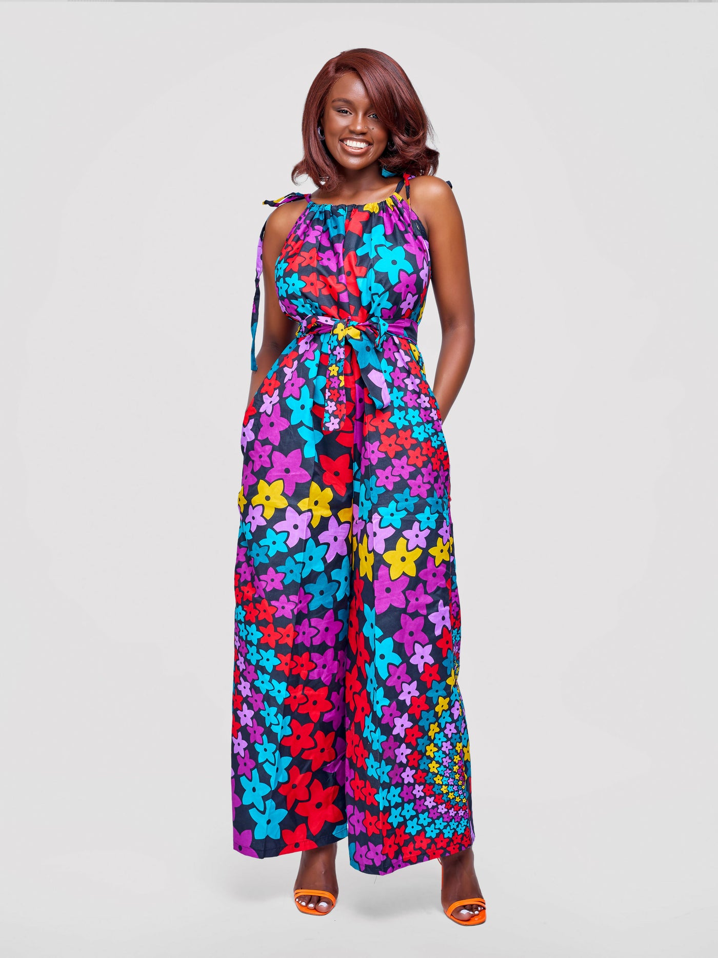 Tuli Zenani Ankara Jumpsuit - Multicolored Floral