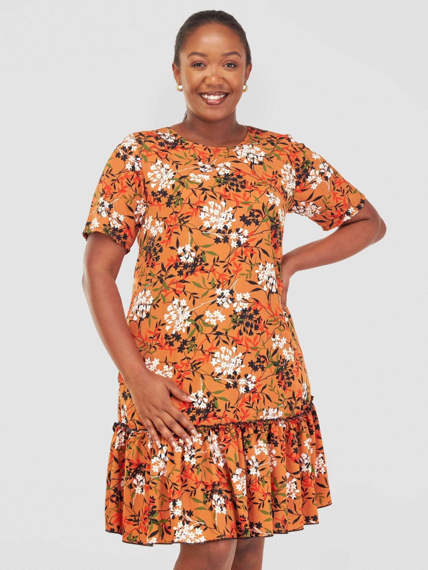 Aramay Rokoi Dress - Beige - Shopzetu