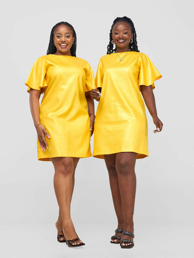 HOT Ninna Shift Dress - Mustard