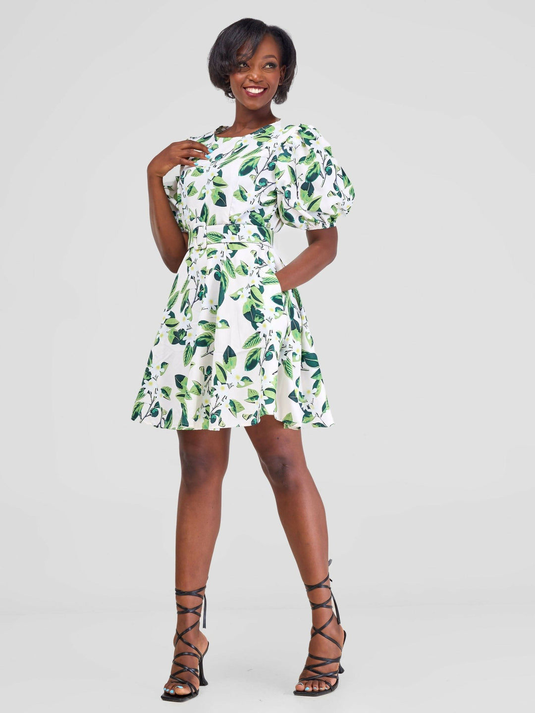 Stylish Sisters Mini Dresses - Green - Shopzetu