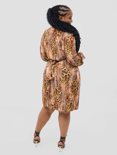 Wazawazi Eldora Wrap - Cheetah Print - Shopzetu