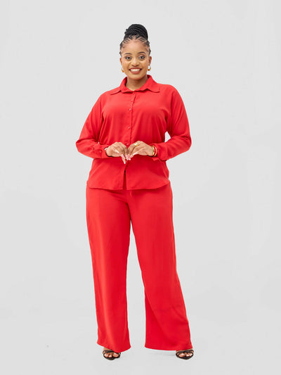 Bosi Pallazo Set - Red - Shopzetu