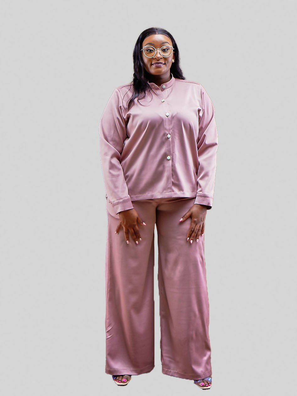 Elsie Glamour Nala Two Piece Set - Nude - Shopzetu