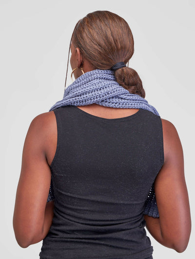 Infy Knit Wear Scarves - Grey - Shopzetu