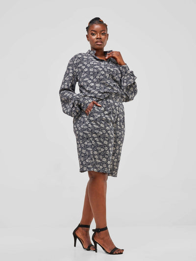 Lizola Misty Short Set - Grey - Shopzetu