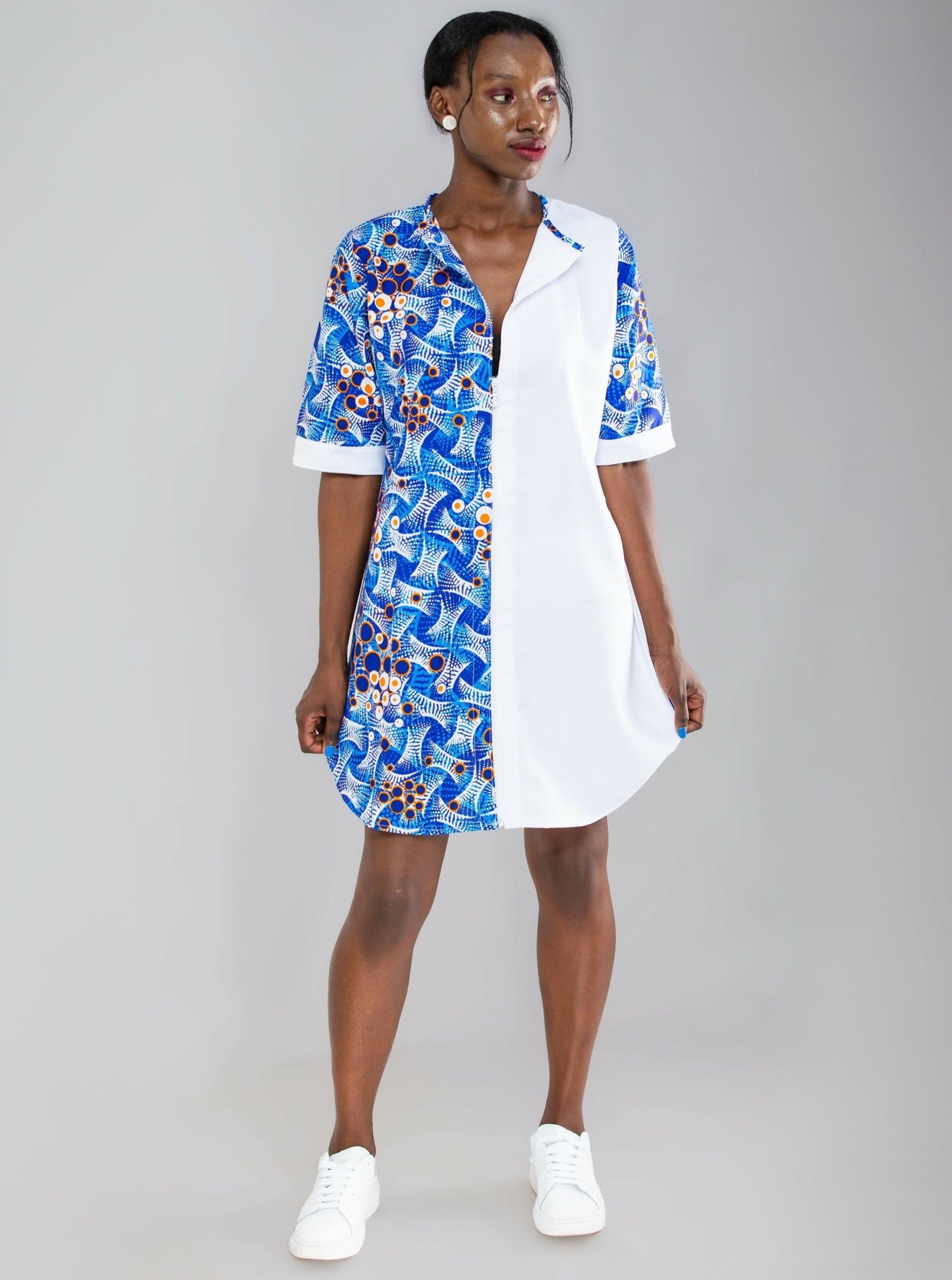 Da'joy Fashions Rochester Shirt Dress - White - Shopzetu