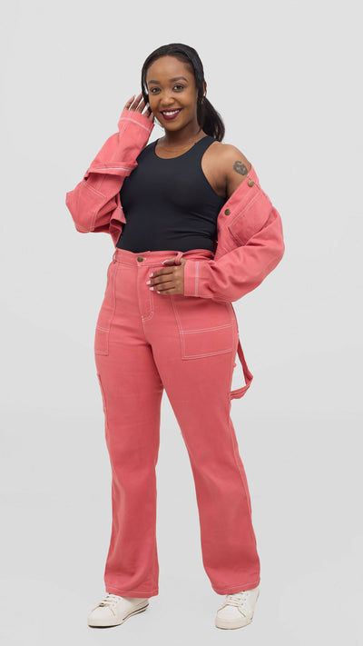 Kinini Creations Denim Set - Pink
