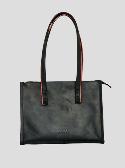 Wazawazi Nduta Leather Bag - Black - Shopzetu