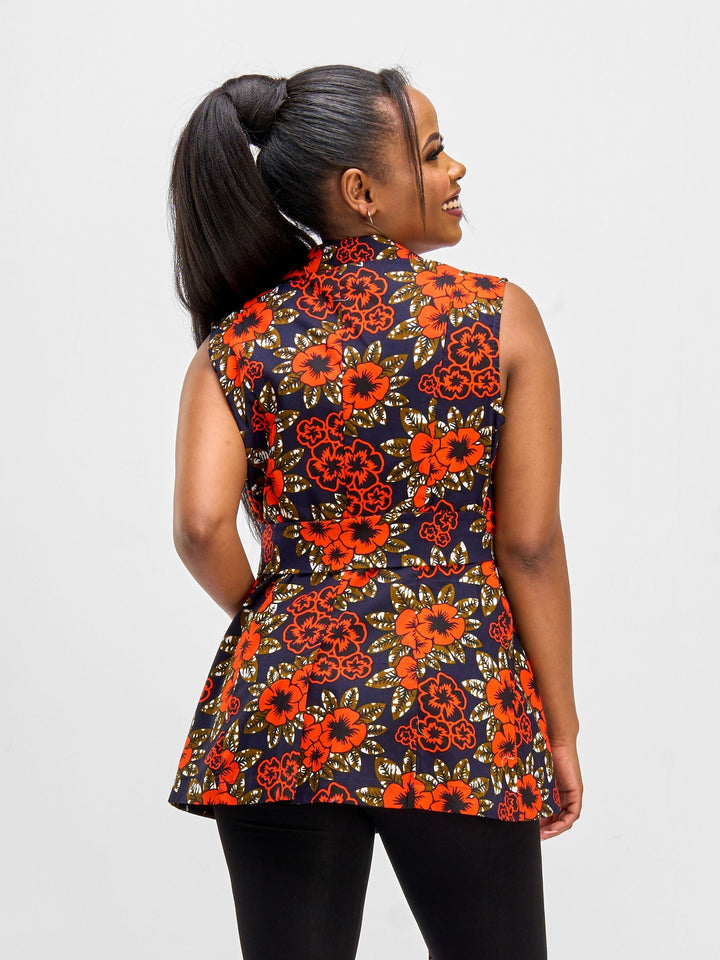 Vivo Safari Sleeveless Blazer - Manda