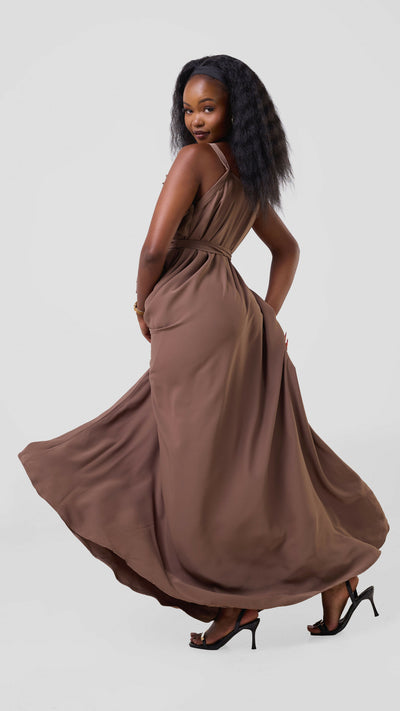 Liliadly Bae Dress - Brown