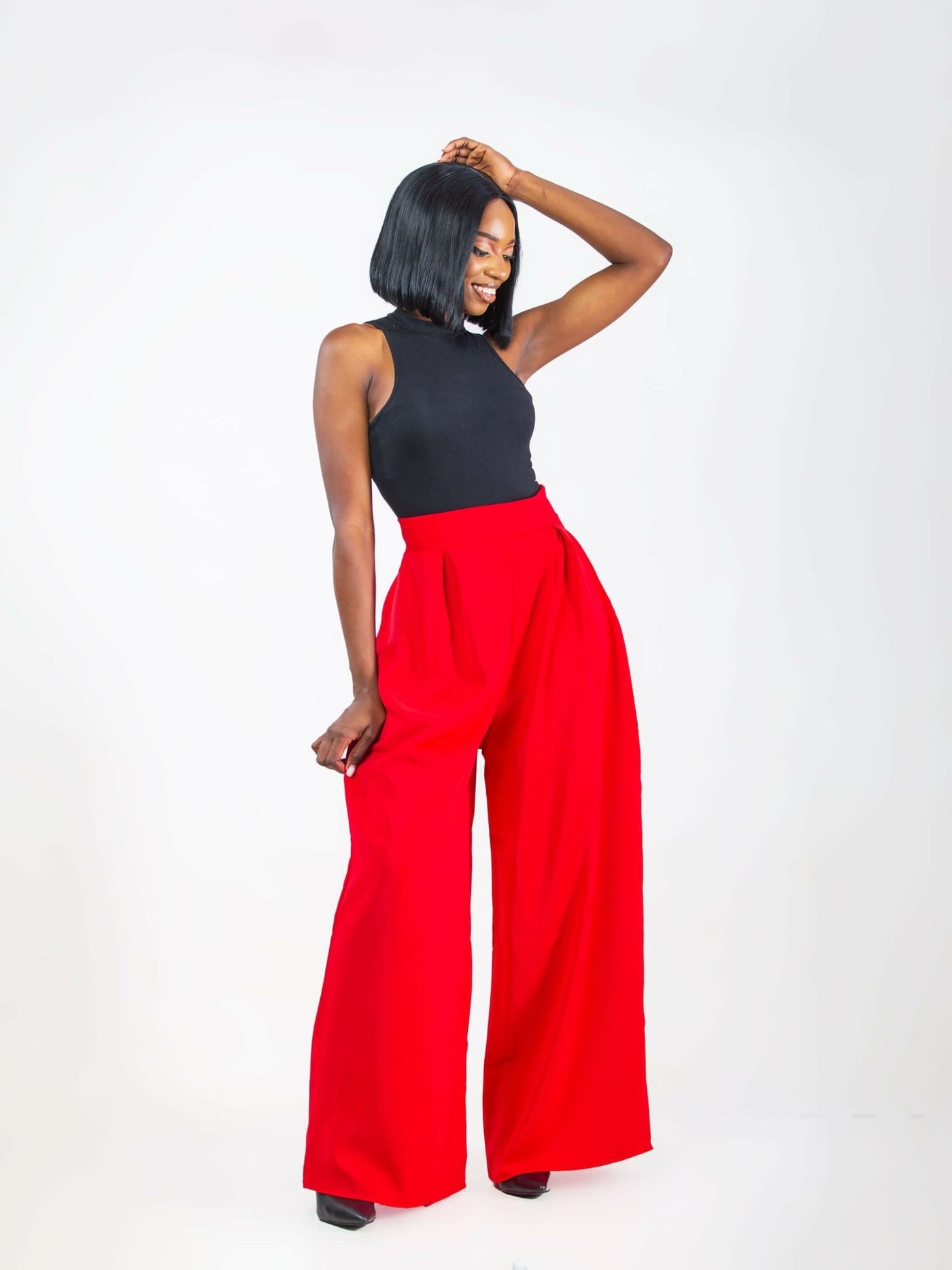Da’Joy Fashions Ke Nova Pant - Red - Shopzetu