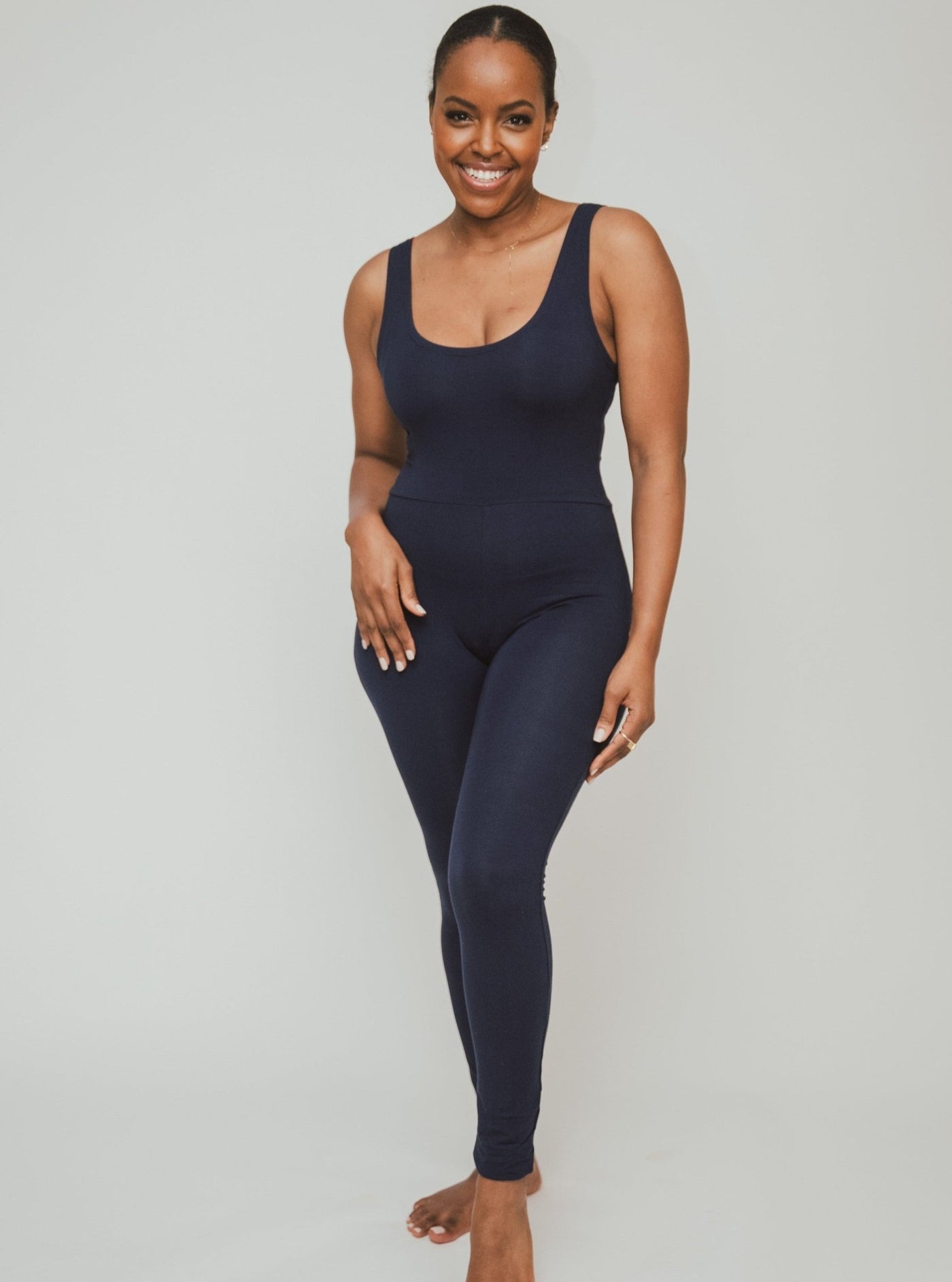 Vivo X This Is Essential Long Unitard - Navy Blue - Shopzetu