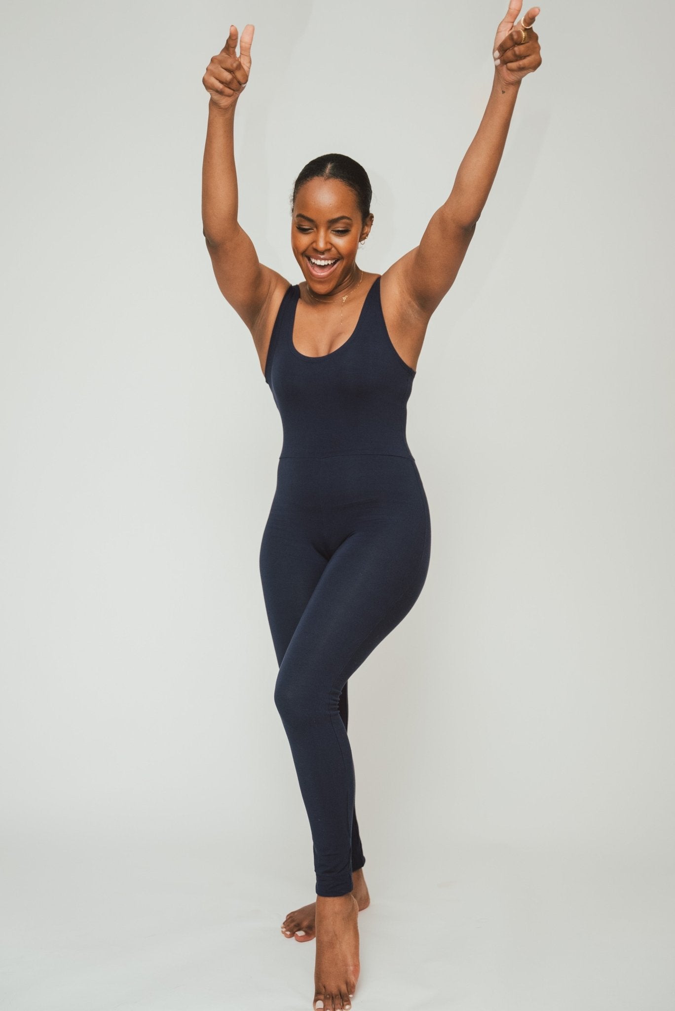 Vivo X This Is Essential Long Unitard - Navy Blue - Shopzetu