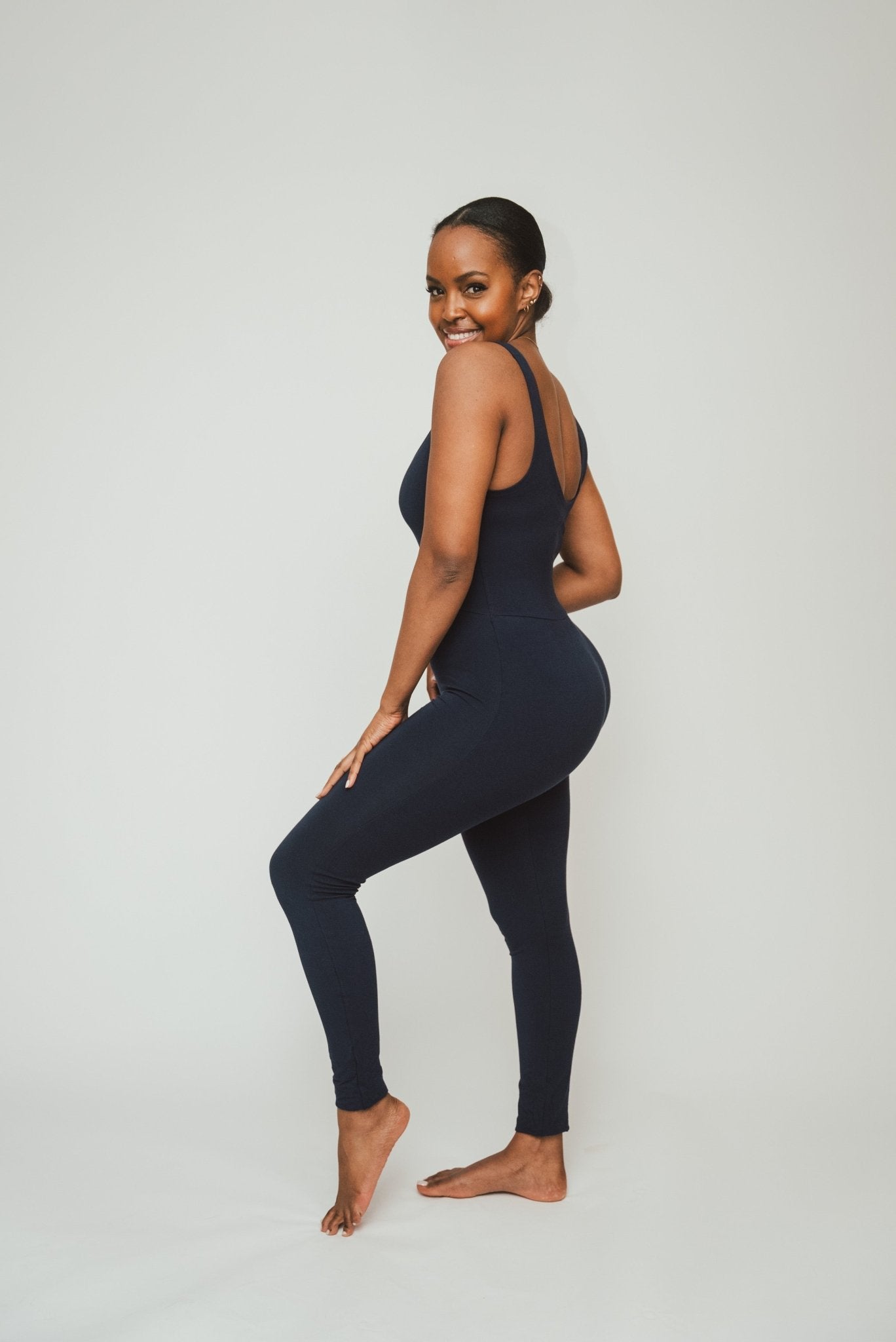 Vivo X This Is Essential Long Unitard - Navy Blue - Shopzetu