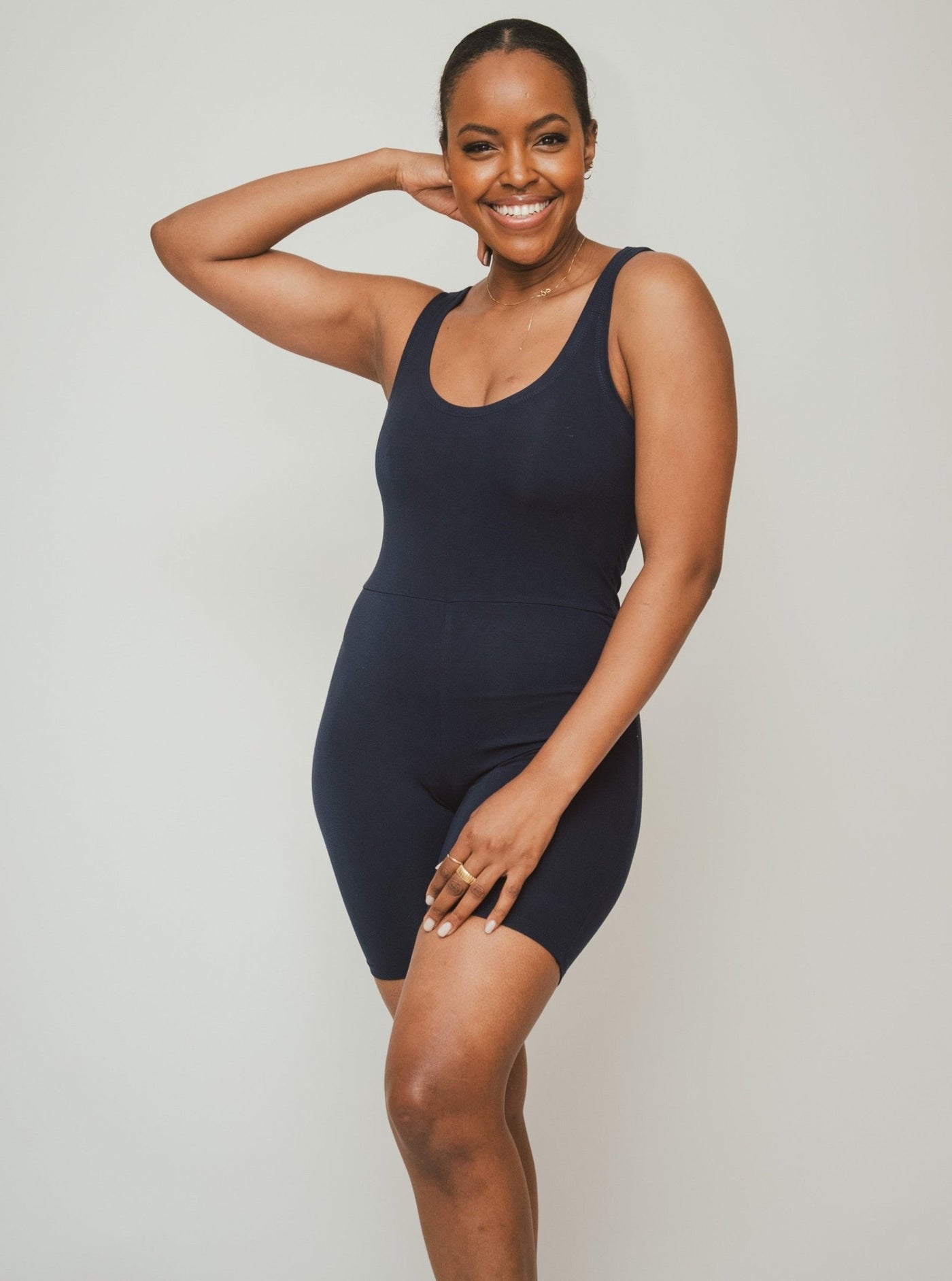 Vivo X This Is Essential Short Unitard - Navy Blue - Shopzetu