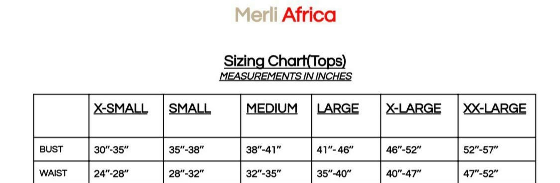 Merli Africa Lantern Top - Orange - Shopzetu