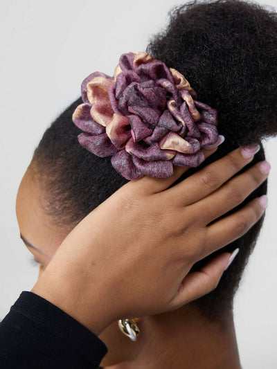 Accessorize With Style Animal Print Flower Brooch - Multicolored - Shopzetu