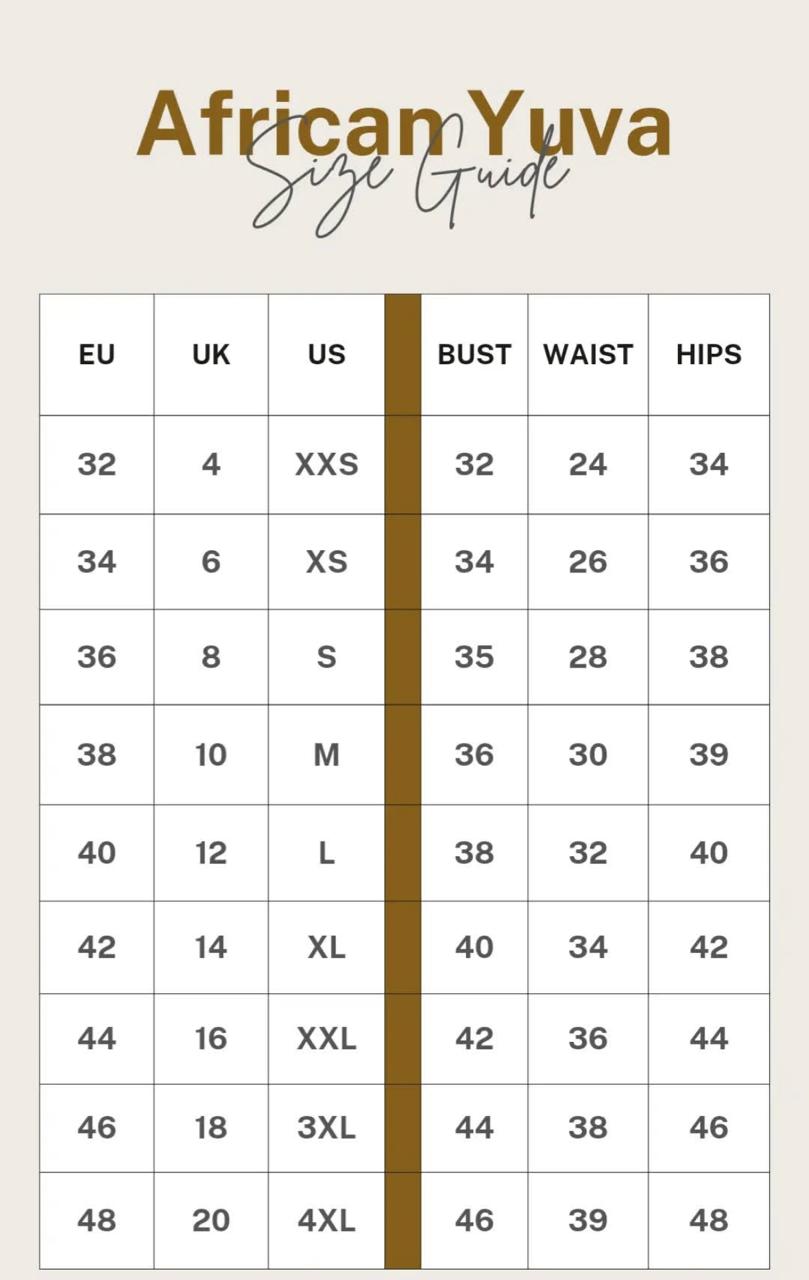 African Yuva Tulips Pants - Rust