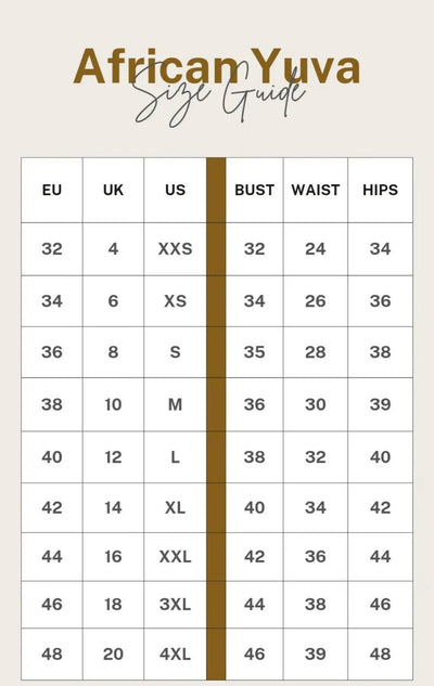 African Yuva Tulips Pants - Rust