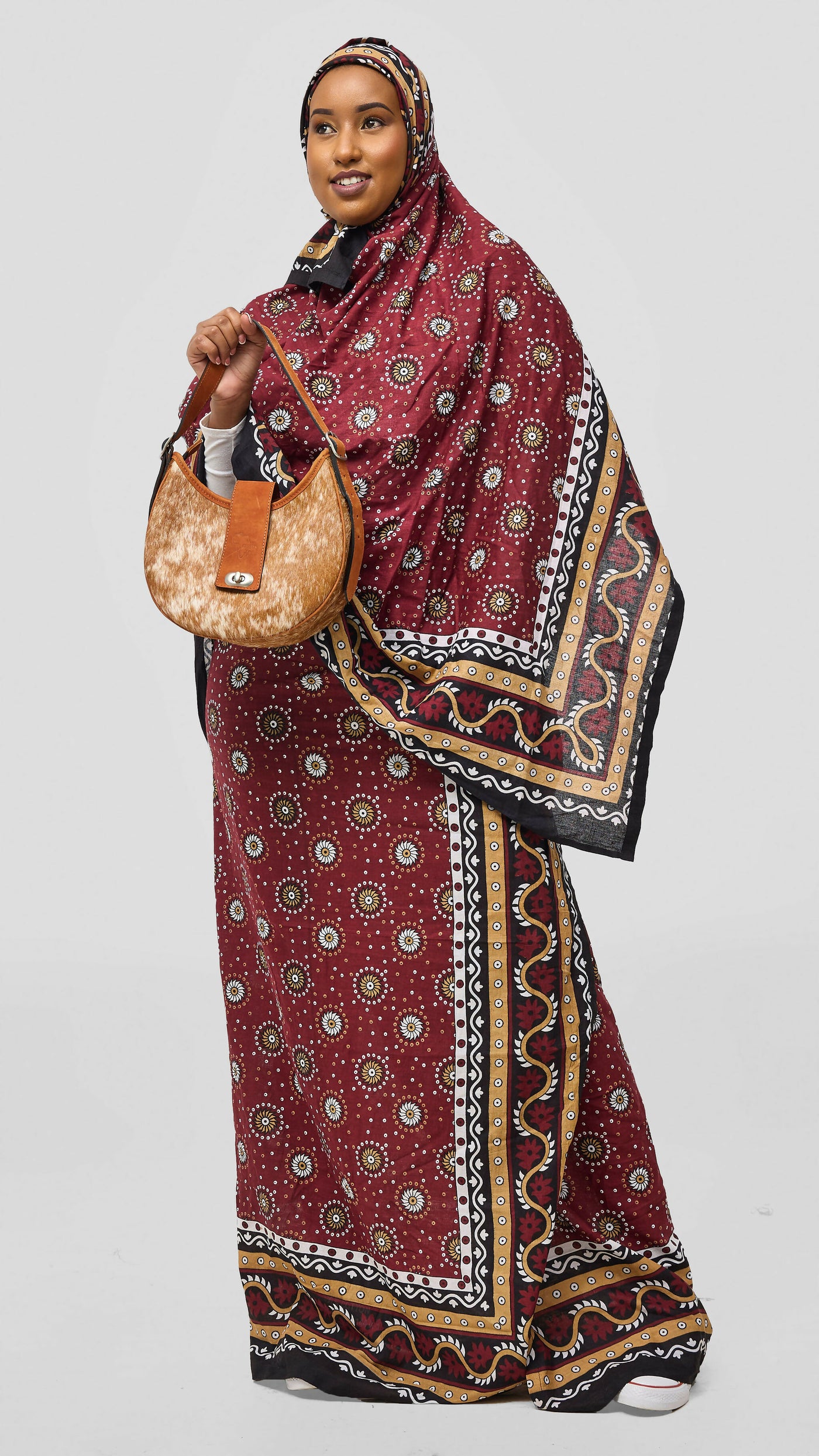 Sulha Afrika Sagala Sling Bag - Brown / White