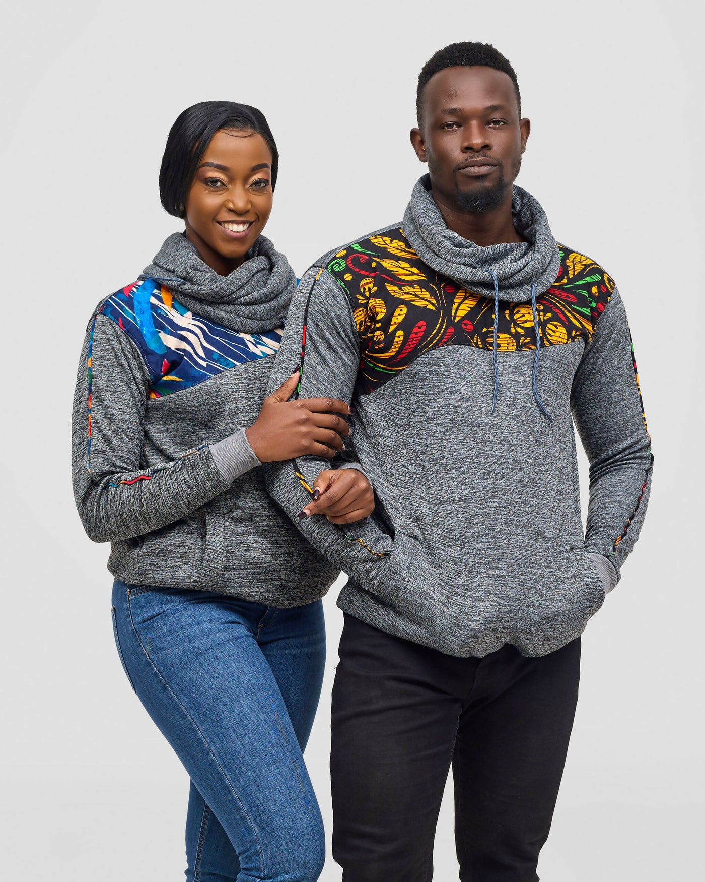 Rafiki Threads Dlala Jumper Hoodie - Grey