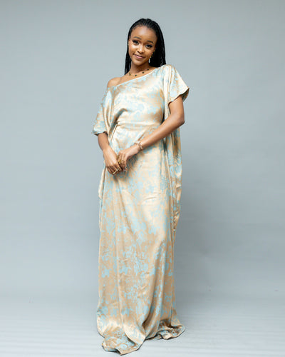 Afriwia Echo Kaftan Dress - Gold