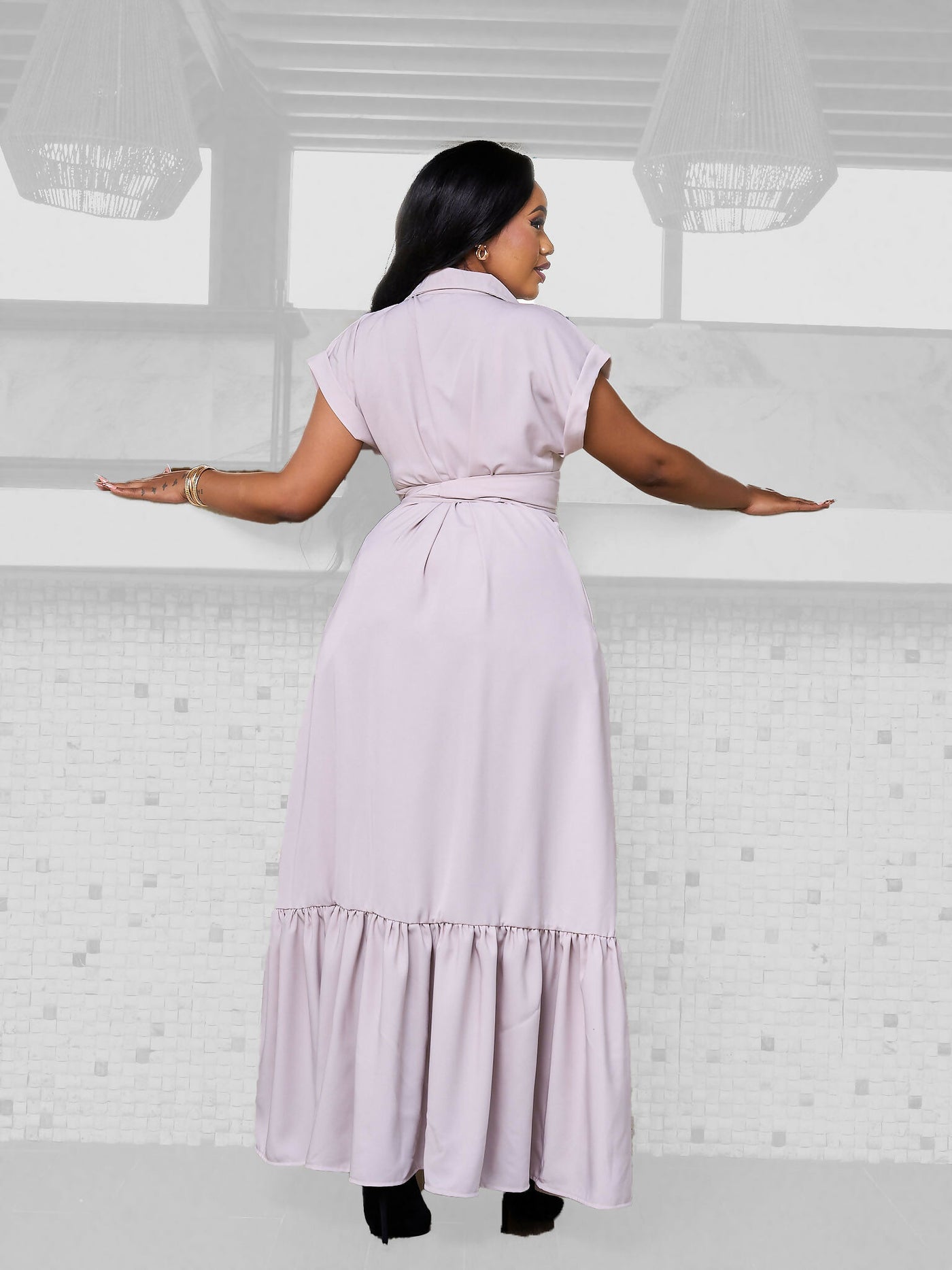 Plainchic Curvy Plus Size Nisha Dress - Nude