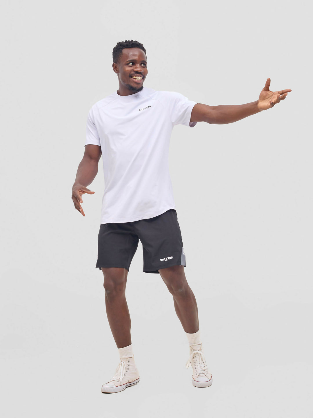 Rotator Active Wear Sports T-Shirt - White - Shopzetu