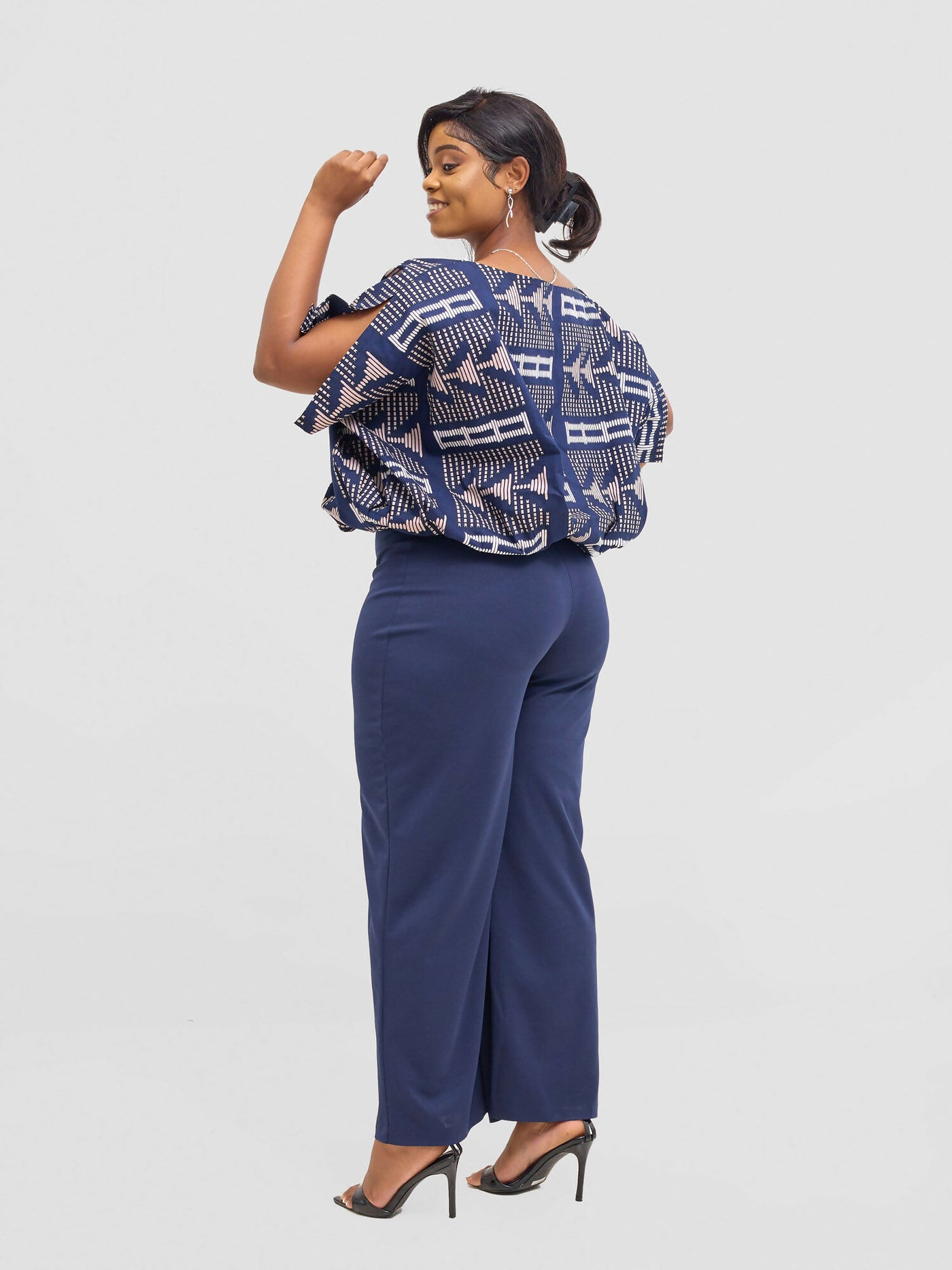 Liliadly Bossy Official Slack Pant - Blue - Shopzetu