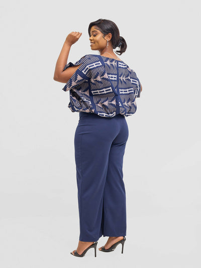 Liliadly Bossy Official Slack Pant - Blue - Shopzetu