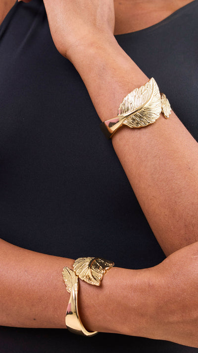 Afrodame Chunky Bangle - Gold