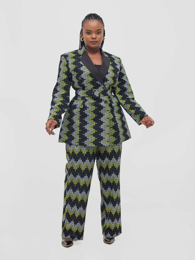 SBV Ankara Suit - Black / Green - Shopzetu