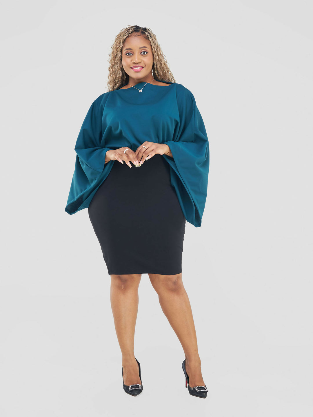 Curves BD Tausi Top - Teal Green - Shopzetu