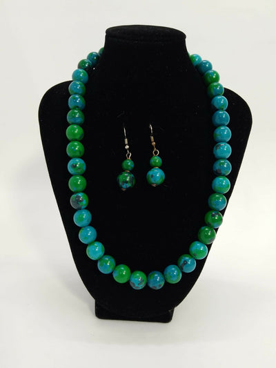 Klewisia Closet Beaded Necklace - Green - Shopzetu