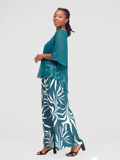 Vivo Asha High Low Top - Teal - Shopzetu