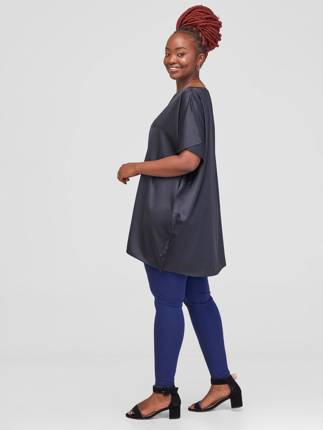 Vivo Asika Kaftan Tunic - Black