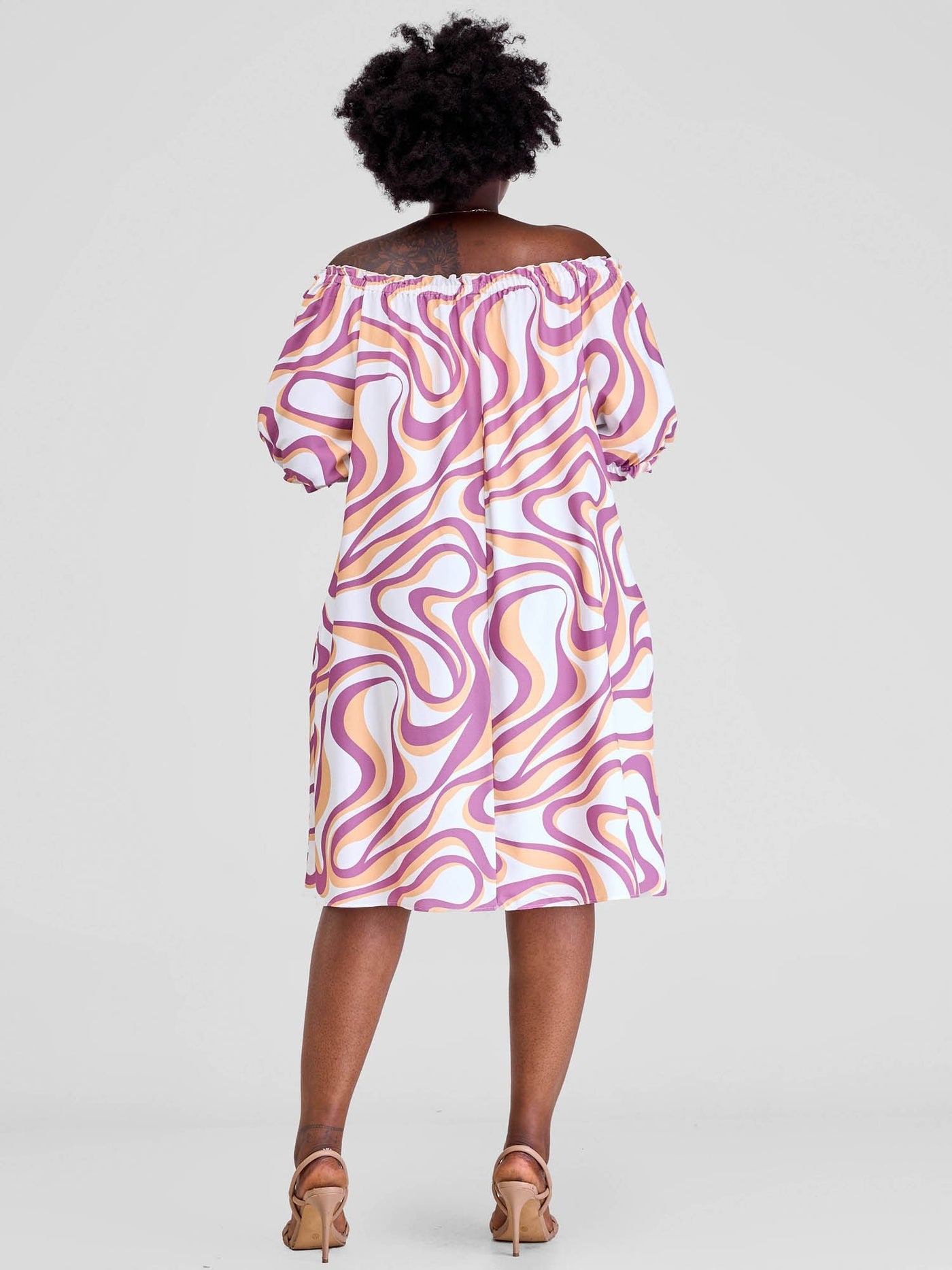 Vivo Situ Off Shoulder Tie Dress - Shopzetu