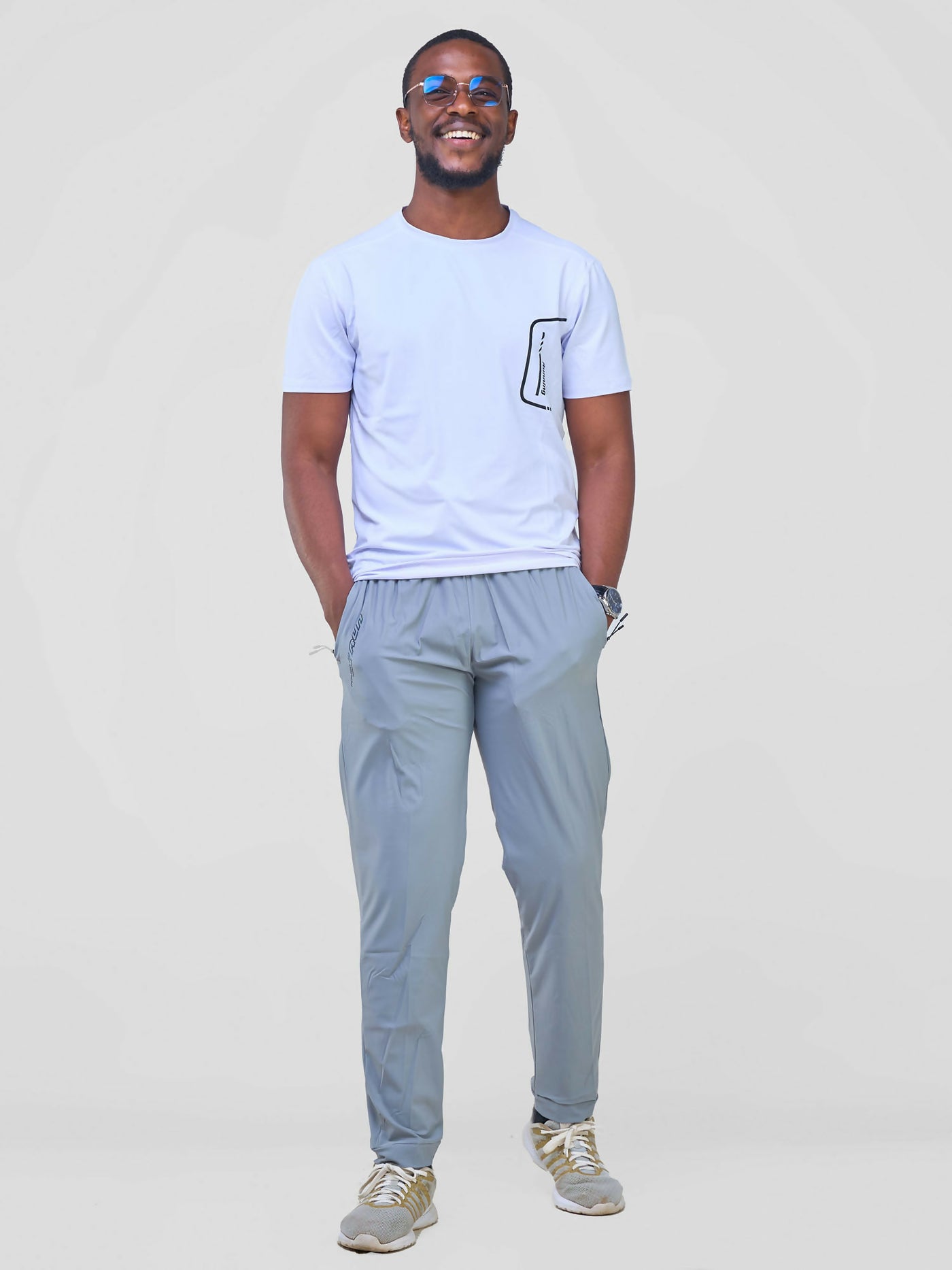 Track Pants - Grey - Shopzetu