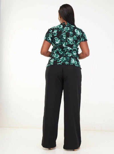 Kakiba Collecion Achieng Two Piece - Green / Black - Shopzetu