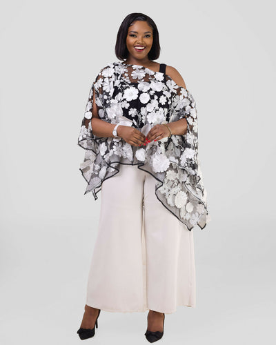 Accessorize With Style Exclusive Poncho - White
