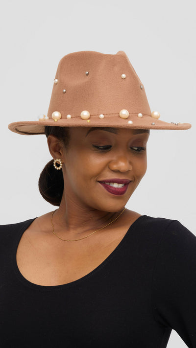 Umbo Collections Fedora Hat - Brown