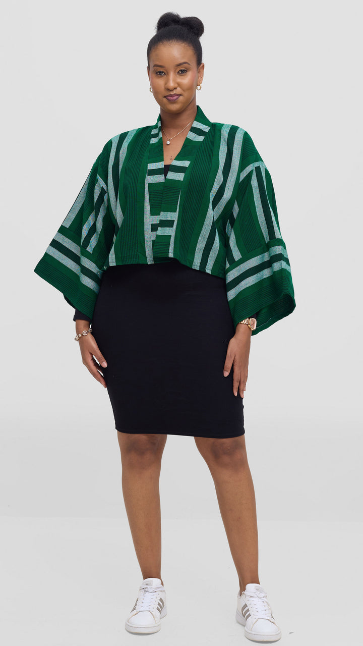 Liquid Lemn Zambarau Coat - Green / White